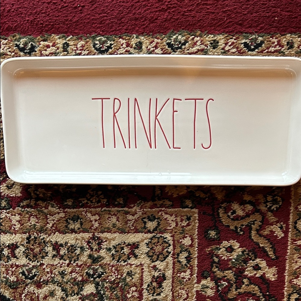 Rae Dunn Trinkets Tray 15” x 6”